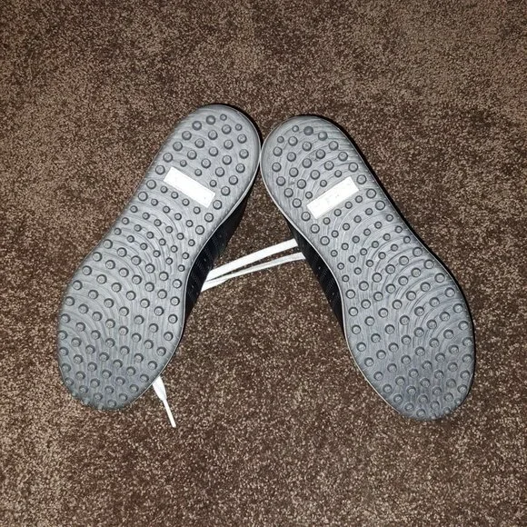 Adidas Adicross Black Leather Spikeless Golf Shoes Men's Size 8 - Picture 4 of 10